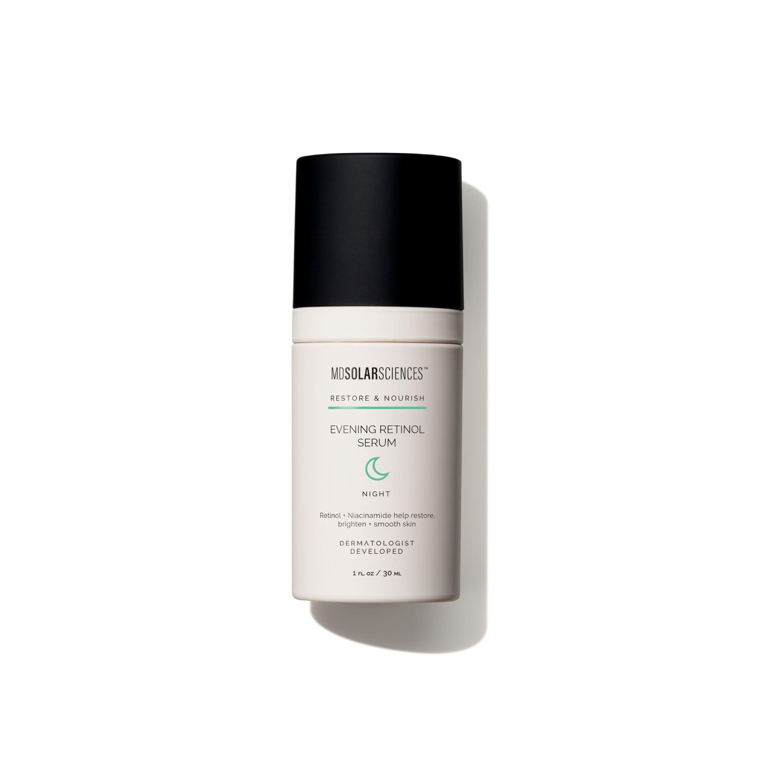 MDSolarSciences Evening Retinol Serum, Encapsulated Retinol Helps Restore Radiance & Brightness While Reducing Fine Lines & Wrinkles, 1 oz